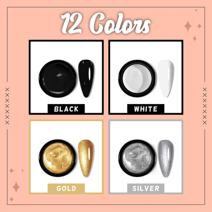 12 Color-Craze Gel-Nagellack