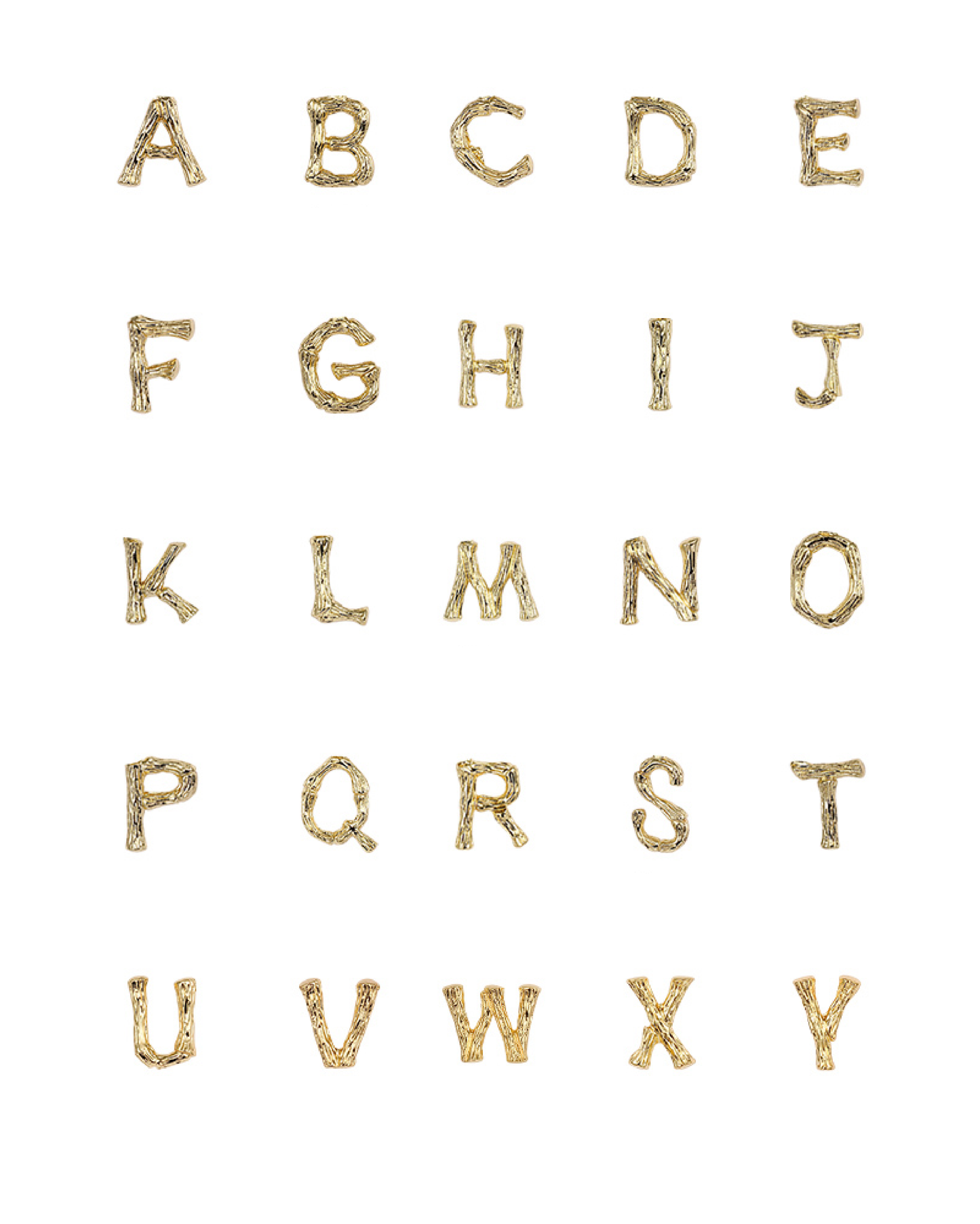 Initialen-Anhänger-Halskette｜(Letter A-Z)